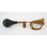 Vintage Veteran brass and rubber bulb car horn
