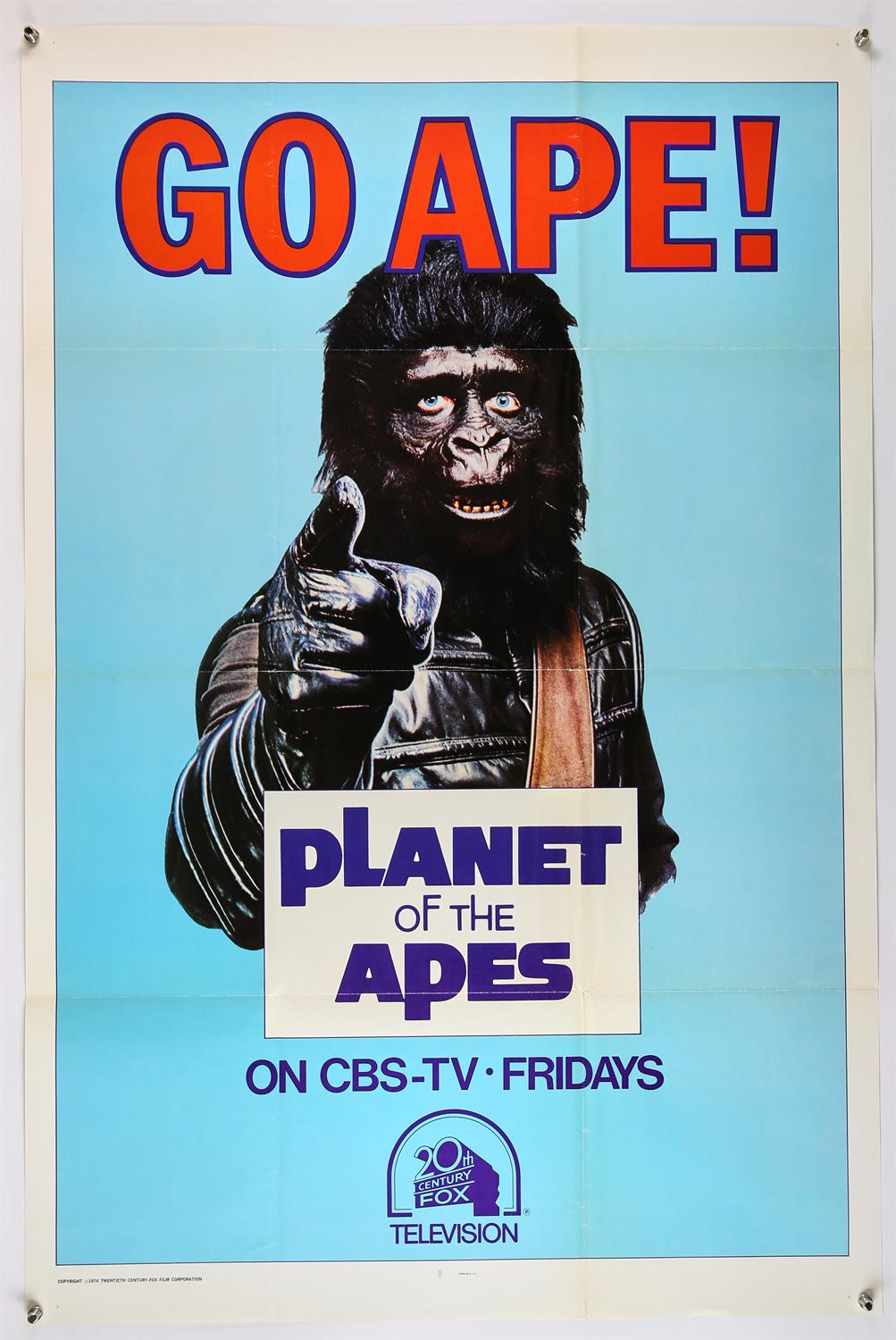 Go Ape! (1974) US One Sheet Television Series poster, 20th Century Fox TV series from 1974 from