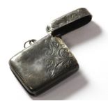 Demi bright cut silver vesta case, Birmingham 1911.