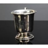 Silver pedestal foot mug/cup, Birmingham 1936.