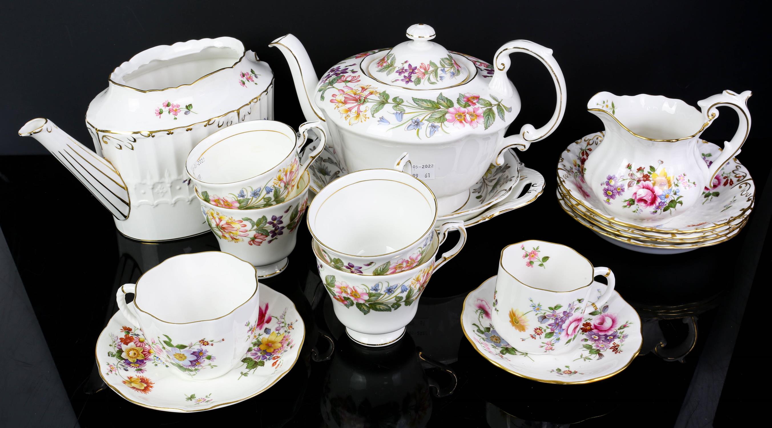 A Royal Crown Derby part dinner service approx. 74 items in total including side plates,
