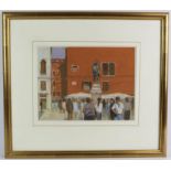 Brian Lindley (British, contemporary), 'San Bartolomeo, Venice', pastel, signed lower left,