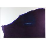 Contemporary European School, abstract mixed media artwork in blue, inscribed 'Cadair' to the