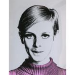 Nuala Mulligan (contemporary), 'Cover Girl', portrait of Twiggy, limited-edition print in colours,