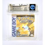 Pokémon Yellow WATA 9.6 A++ Sealed - Game Boy. This game has been graded a 9.6 and A++ by WATA.