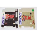 Gameboy & Gameboy Color - Zelda Link to the Past & Link's Awakening DX Display Boxes This lot