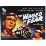 The Wages of Fear (R-2017) British Quad film poster, BFI release of the 4K Restoration, rolled,