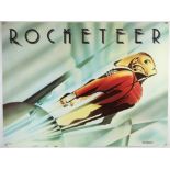 The Rocketeer (1991) British Quad teaser film poster, Disney, rolled, 30 x 40 inches.