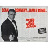 James Bond Never Say Never Again (1983) Advance London West End British Quad film poster,