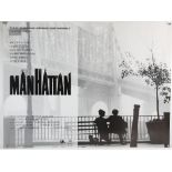 Manhattan (R-2006) British Quad film poster, Park Circus release, rolled, 30 x 40 inches.