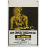 James Bond Goldfinger (Re-release) UK Double Crown film poster, starring Sean Connery,