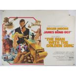 James Bond The Man With The Golden Gun (1974) British Quad film poster, starring Roger Moore &