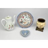 Mixed Ceramics including coffee pot, tureen, lidded jars, dishes and plates