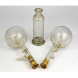 Collection of glass laboratory flasks and vessels (qty)