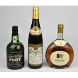 Grahams port, one bottle, together with a bottle of white port, two bottles of Schafer