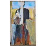 Jonathan Richard Turner, ‘Beach Figure’, Portrait of a Woman Holding a Fruit Basket. Oil on canvas,