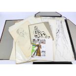 Jonathan Richard Turner, A Folio of assorted works on paper, many figure sketches,