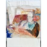 Jonathan Richard Turner, ‘JCP Edmunds Esq CBE’, Portrait of a Seated Man. Oil on canvas. 90 x 65cm.