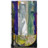 Jonathan Richard Turner, ‘To Richard Diebenkorn’. Abstract oil with paper collage elements,