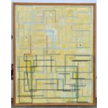 Jonathan Richard Turner, ‘Euler and Franklyn’. Geometric Abstract Oil on canvas, 1986. Signed,