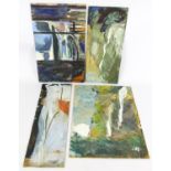 Jonathan Richard Turner, Four oils. View Through a Window. Oil on canvasboard. 25 x 40cm.