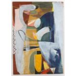 Jonathan Richard Turner, ‘Organic in Des Moines’. Abstract oil with collage (paper,