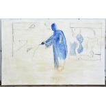 Jonathan Richard Turner, Blue Figure. Oil on canvas. 156 x 200cm.