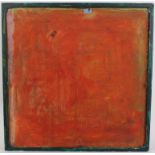 Jonathan Richard Turner, ‘Citadel’, Geometric Study in Red. Oil on canvas laid to board in painted