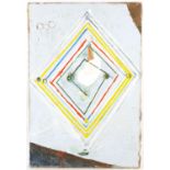 Jonathan Richard Turner, ‘Lorca’. Abstract with diamond shape. Oil on canvas, signed verso.