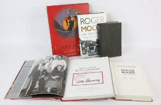 James Bond and Related - Group of five Signed hardback books, includes, FLEMING (Ian).