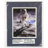 Autographs: Buzz Aldrin Apollo 11 Mission, 1969 – a colour photograph, 7 x 9 inches within mount,