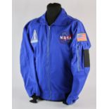 Official NASA space shuttle crew members flight jacket, Size XL.
