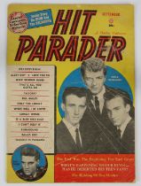 Elvis Presley - Signed Hit Parader magazine in pencil on the front cover, dated September 1960.