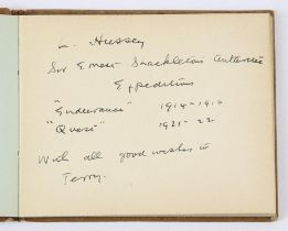Autographs: Leonard Duncan Albert Hussey, OBE (1894-1965). – An Autograph book with Signed