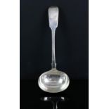 Elizabeth Eaton 19th century silver ladle, London 1845, 17.5cm long x 6.2cm wide x 3.7cm high