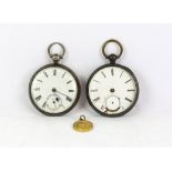 Silver-cased open-face key-wind pocket watch, by Adam Burdefs of Coventry, no. 284,