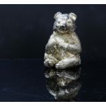 Magrino silver covered model of a bear.