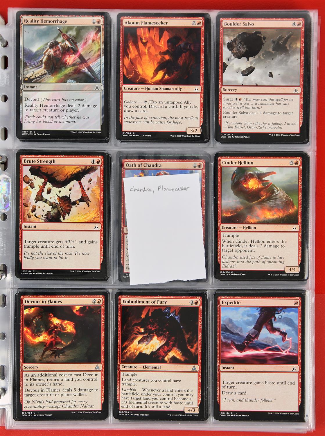 Magic The Gathering. Oath Of the Gatewatch Partial Set This lot features a near complete of - Image 4 of 21