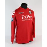 Fulham FC Football club, Stockdale (No.12) Season shirt from 2010-2011, L/S. Bench Worn 16 October