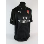 Arsenal Football club, Szczesny (No.1) match worn shirt – In the FA Cup 2-3 victory over Brighton