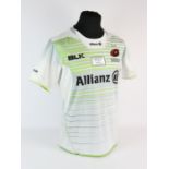 Saracens match worn rugby shirt by Nick Isiekwe (No.6) – English professional rugby player who