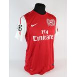 Arsenal Football club, Kieran Gibbs (No.28) Champion league 2011 - 2012 S/S shirt – Provenance