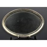 George III oval tea pot stand by Peter & Ann Bateman London 1795, 18.5cm x 12.5cm, 4.5oz 141gm