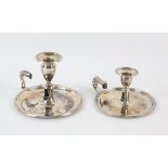George III silver chamber stick by John Crouch I & Thomas Hannam London 1787 7.7oz 240gm and