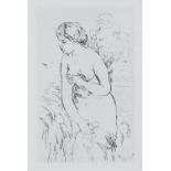 After Pierre-Auguste Renoir (French, 1841-1919), 'Woman Bathing', etching, 16 x 10cm,