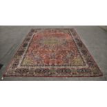 Amendment: Please note there is a new description to this lot. A Persian carpet, Mid 20th Century,
