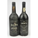 Port, a bottle of Dows 1966, and a bottle of Dows 1984 (2)