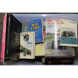 Large Collection of all MG related car books and related items, to include The MG Octagon car club