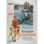 James Bond Thunderball (R-1976) Spanish One Sheet film poster, folded, 27 x 39 inches.