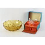 LALIQUE, three modern glass perfume bottles from the Flacon collection, to feature Ondines,